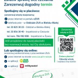 Przejdź do - Rezerwuj wizyty w ZUS – w dogodnym terminie i bez czekania załatw sprawę